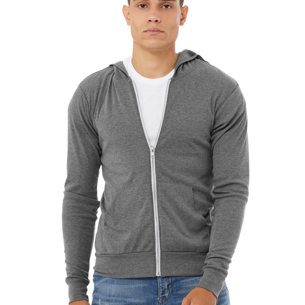 Bella + Canvas Full-Zip Lightweight Hoodie